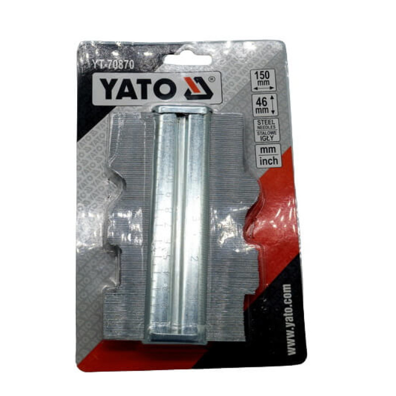 Шаблон для переноса сложных профилей 150*46мм YATO YT-70870 Шаблон для переноса сложных профилей 150*46мм YATO YT-70870