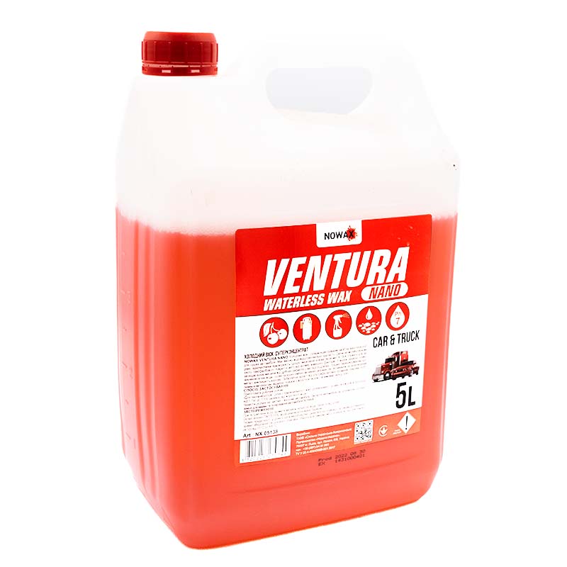 Воск холодный суперконцентрат Nowax NX05138 Ventura Nano Waterless Wax 5 литров (цена за 1 литр) Воск холодный суперконцентрат Nowax NX05138 Ventura Nano Waterless Wax 5 литров (цена за 1 литр)