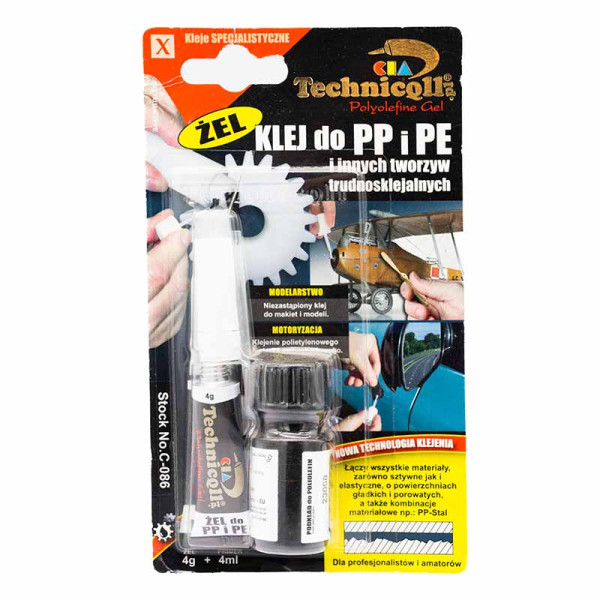 Клей Technicqll для пластика РР, РЕ, РТFE 4г (арт. C-086)