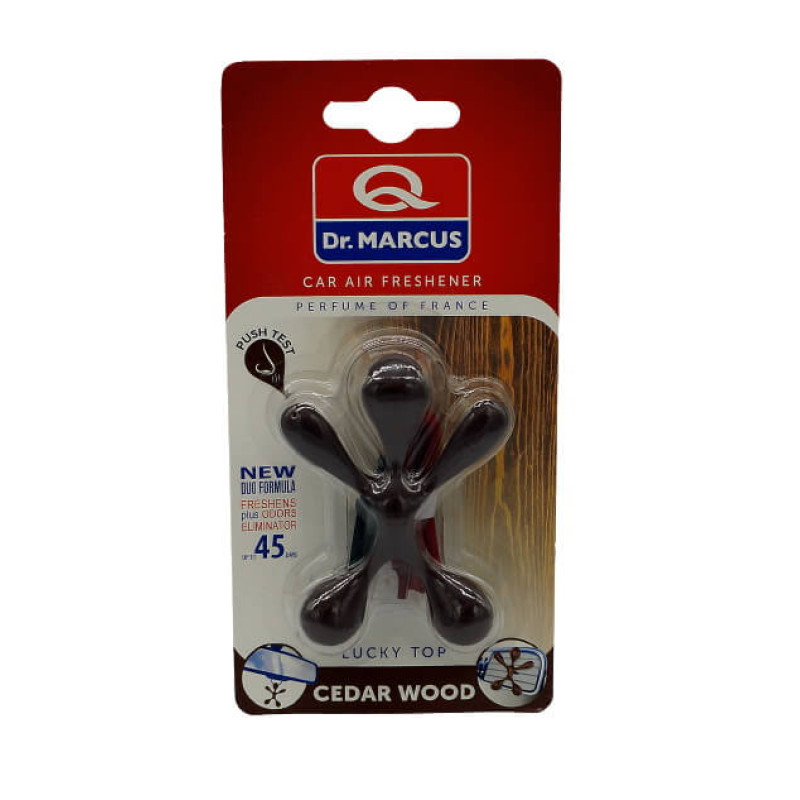Ароматизатор Dr. Marcus Lucky Top Cedar Wood (Кедровое Дерево) подвесной; на дефлектор Ароматизатор Dr. Marcus Lucky Top Cedar Wood (Кедровое Дерево) подвесной; на дефлектор