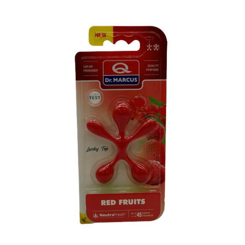 Ароматизатор Dr. Marcus Lucky Top Red Fruits (Красные Фрукты) подвесной; на дефлектор Ароматизатор Dr. Marcus Lucky Top Red Fruits (Красные Фрукты) подвесной; на дефлектор
