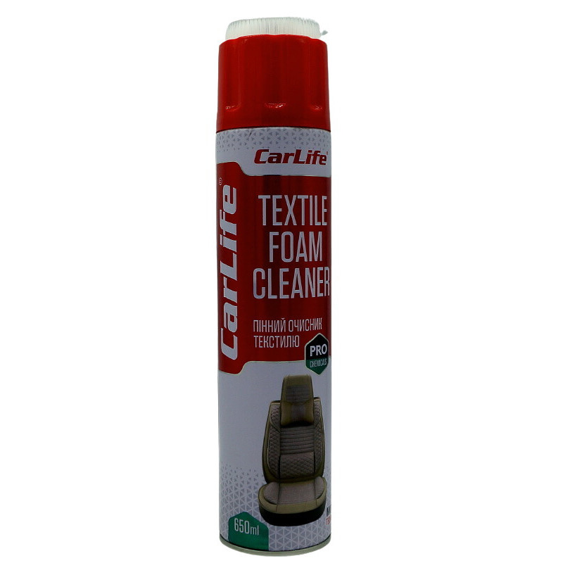Очиститель салона Carlife Textile Foam Cleaner 650 мл CF651 Очиститель салона Carlife Textile Foam Cleaner 650 мл CF651