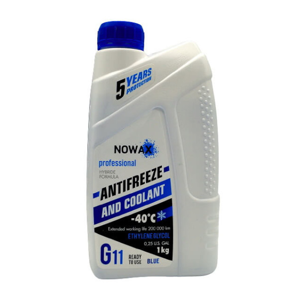 Антифриз Nowax G11 -40 °С (NX01007) синий 1 кг