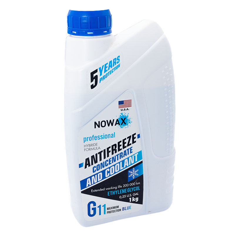 Антифриз Nowax концентрат G11 (NX01011) -38 °С 1 кг синий Антифриз Nowax концентрат G11 (NX01011) -38 °С 1 кг синий