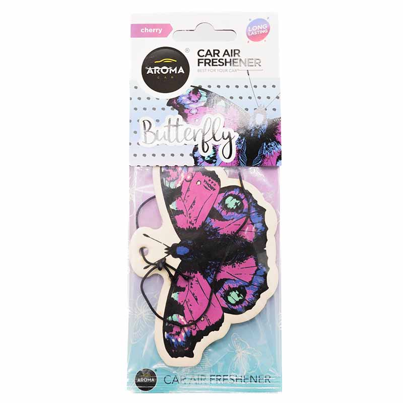 Ароматизатор воздуха Aroma Car Gar Cellulose ANIMALS Butterfly Cherry