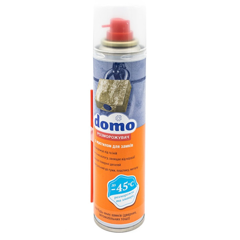 Размораживатель со смазкой для замков антилёд DOMO 150 мл (XD 10086)