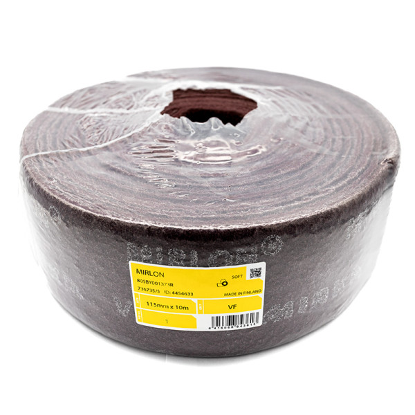 Шлифовальный войлок красный Mirka MIRLON Р360 115мм х 10м (805BY001373R)