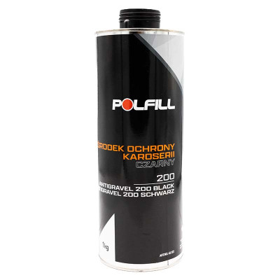 Антигравийное покрытие Polfill 200 1кг черный