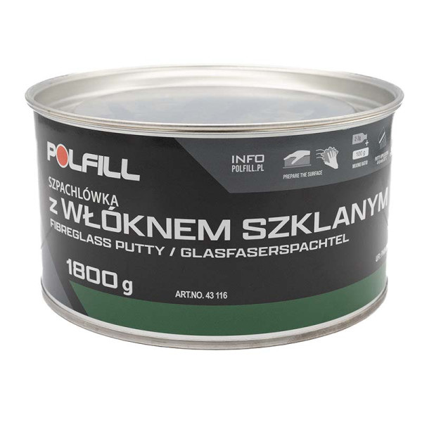 Шпаклевка со стекловолокном Polfill с отв.1,8 кг.