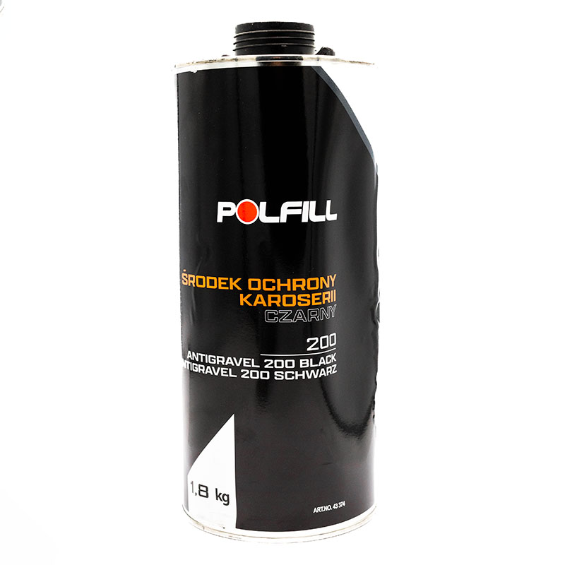 Антигравийное покрытие в банке Polfill 200 1,8 кг черный