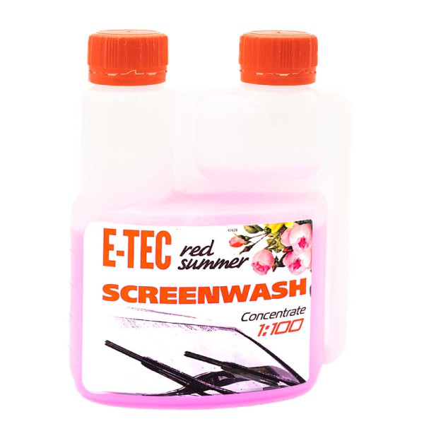 Омыватель стекла летний концентрат 250 мл E-TEC Red Summer
