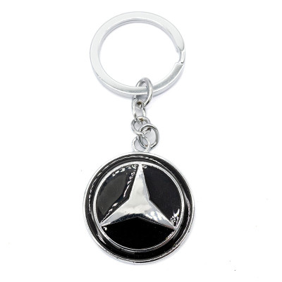 Брелок металлический цветной на цепочке Mercedes-Benz