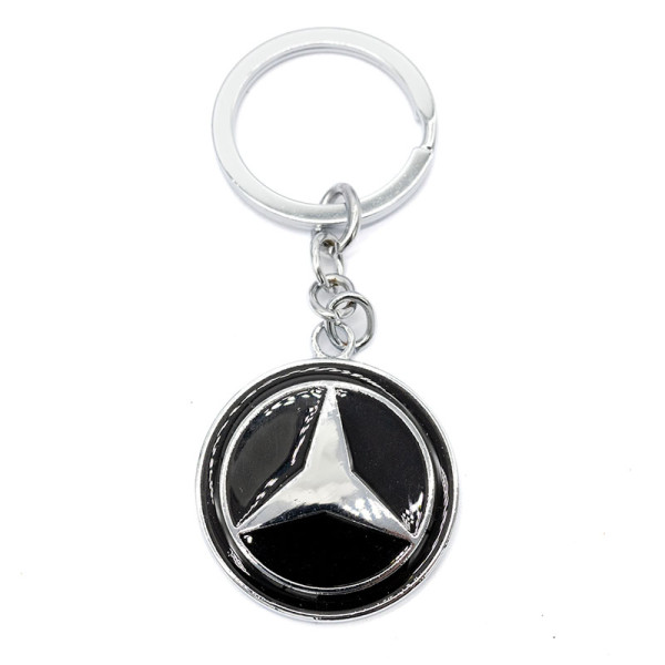 Брелок металлический цветной на цепочке Mercedes-Benz