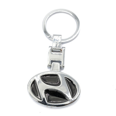 Брелок металлический цветной на цепочке HYUNDAI