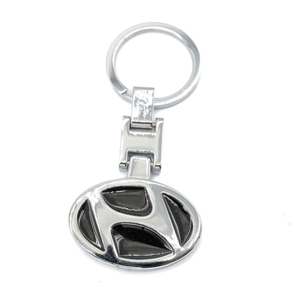 Брелок металлический цветной на цепочке HYUNDAI