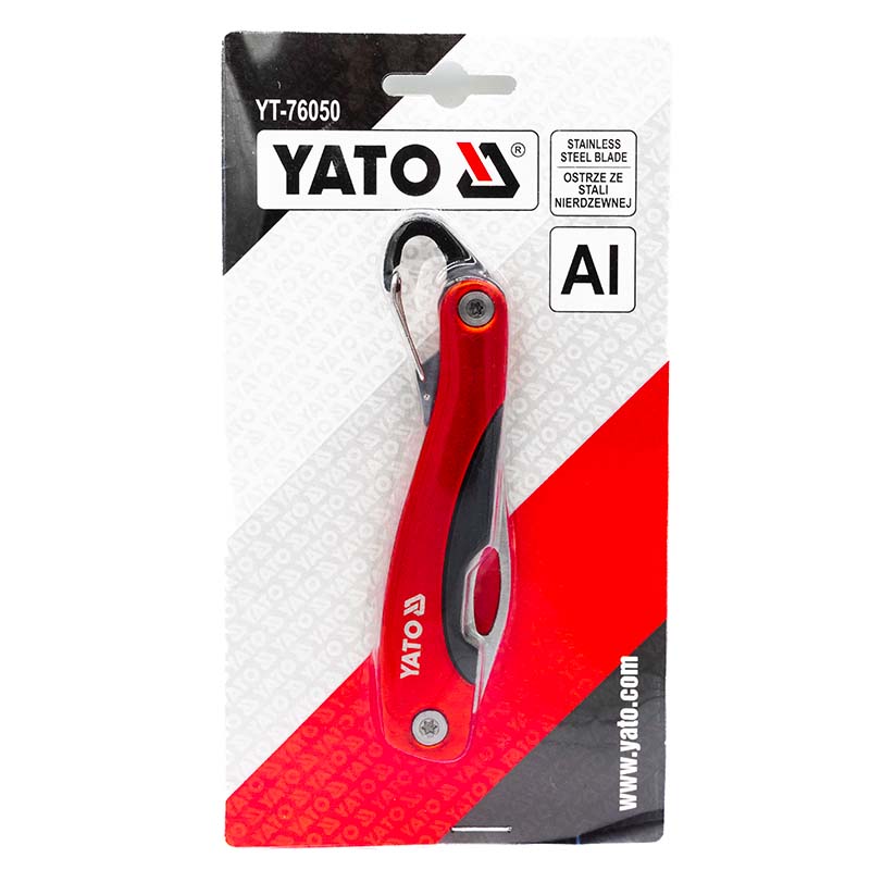 Нож складной YATO L=125мм (арт. YT-76050) Нож складной YATO L=125мм (арт. YT-76050)