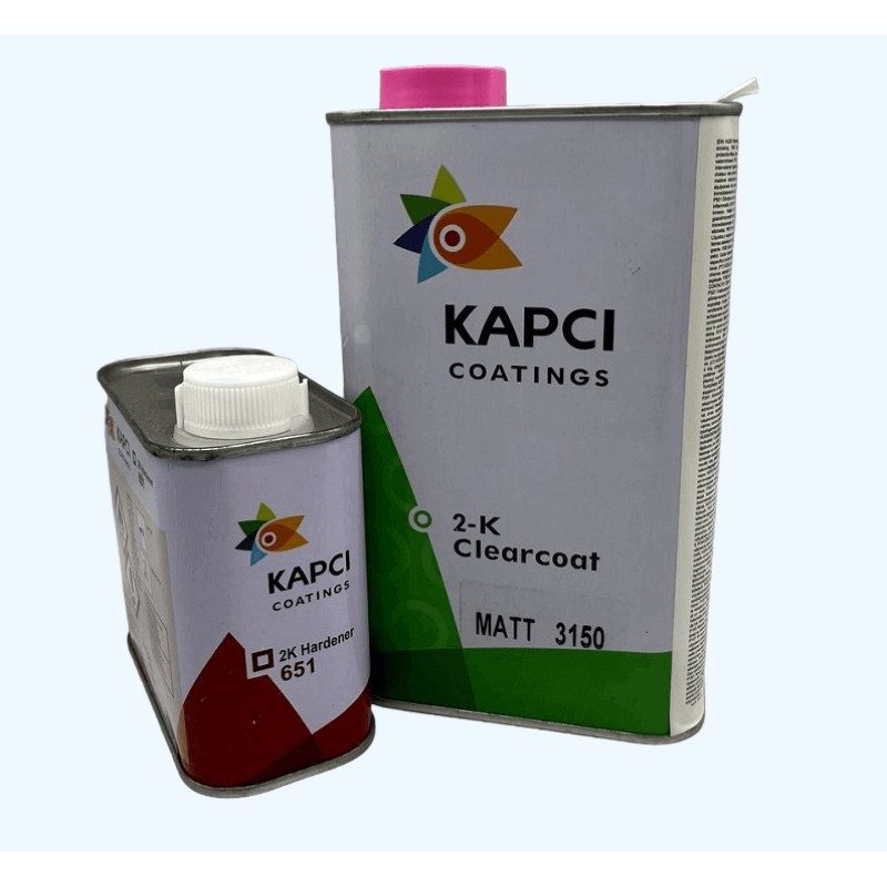 Лак акриловый полуматовый 1л KAPCI 3150 2K + отв. 651 2K Kapci 0.5л Лак акриловый полуматовый 1л KAPCI 3150 2K + отв. 651 2K Kapci 0.5л