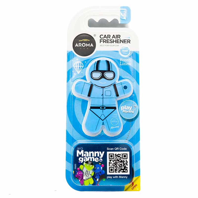 Ароматизатор для авто Aroma Car Manny FRESH LINEN 83138 Ароматизатор для авто Aroma Car Manny FRESH LINEN 83138