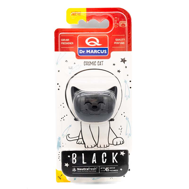 Ароматизатор Dr. Marcus Cosmic Cat Black (Черный) клипсы на дефлектор