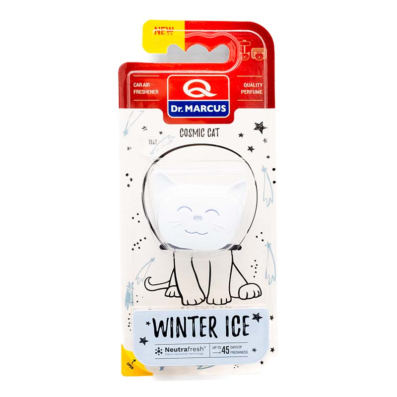 Ароматизатор Dr. Marcus Cosmic Cat Winter Ice (Зимний Лед) клипсы на дефлектор (991) Ароматизатор Dr. Marcus Cosmic Cat Winter Ice (Зимний Лед) клипсы на дефлектор (991)