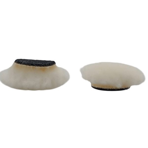 Круг полировальный шерстяной на липучке MaxShine Long Wool Pad белый D25 (10)