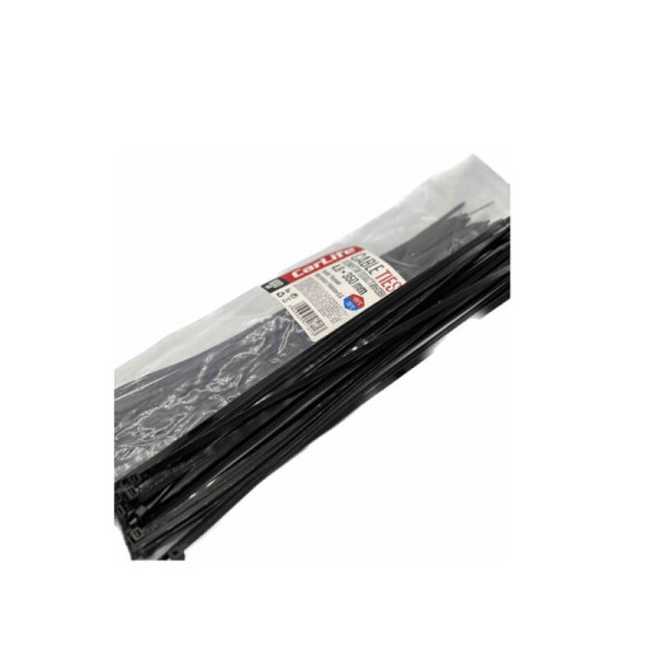 Хомуты пластиковые черные 4,8*350(100шт) Carlife ПОШТУЧНО