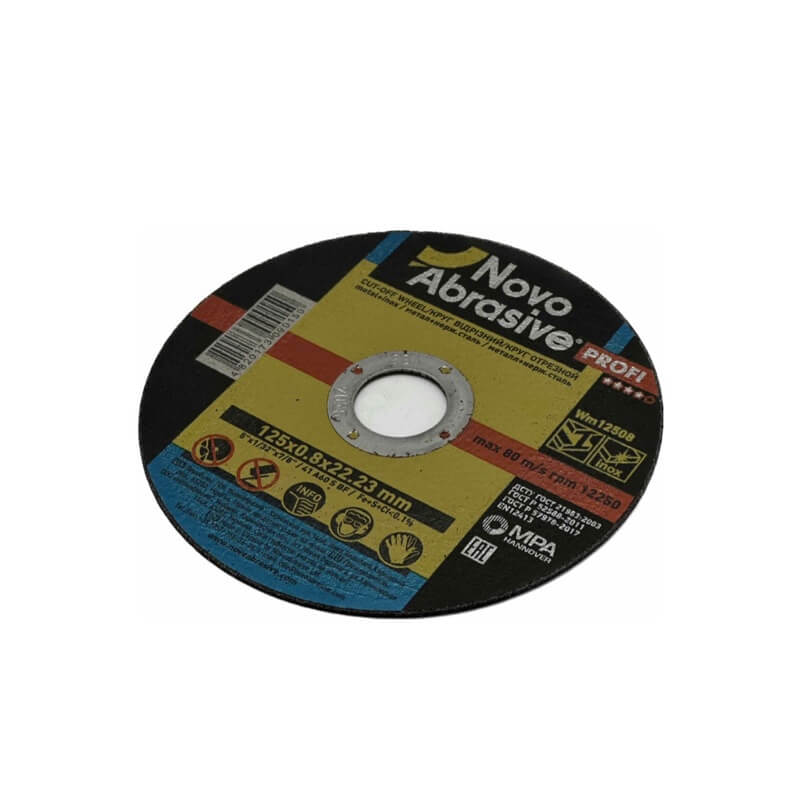 Круг отрезной по металлу NovoAbrasive Profi 125х0.8 Круг отрезной по металлу NovoAbrasive Profi 125х0.8
