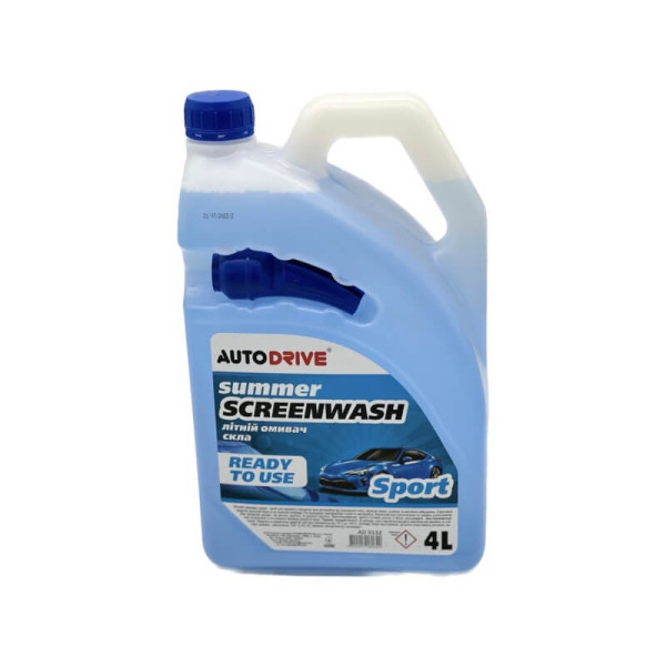 Омыватель стекла летний Auto Drive Summer Screen Wash Sport PET 4 л