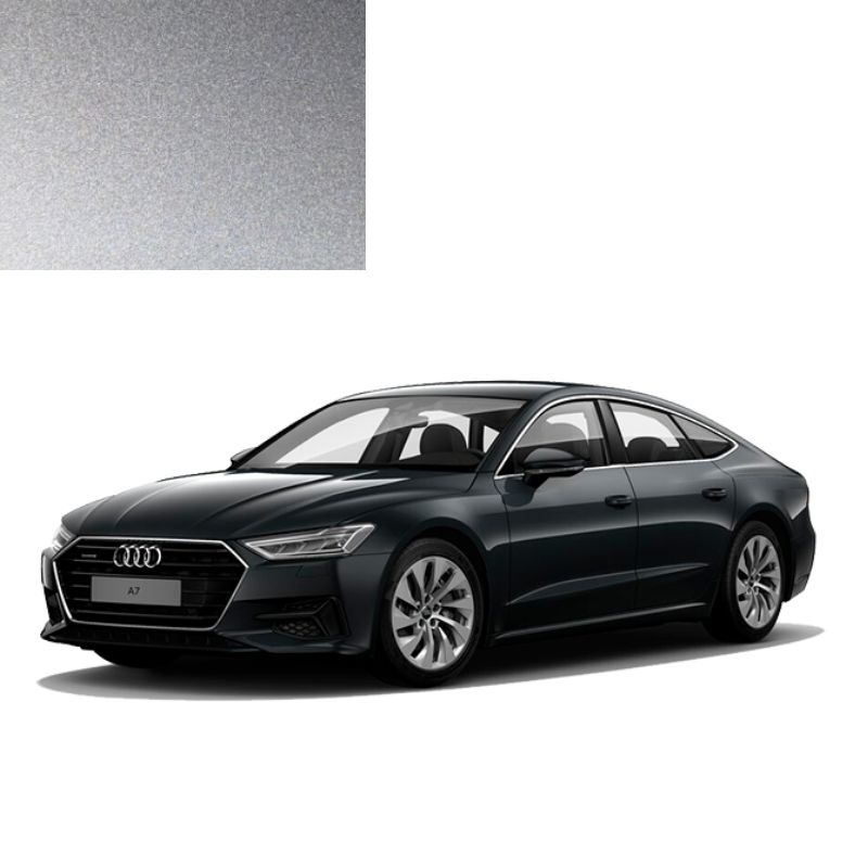 Краска по коду металлик серая Quarzgrau LY7G (Q4) для автомобилей Audi Краска по коду металлик серая Quarzgrau LY7G (Q4) для автомобилей Audi