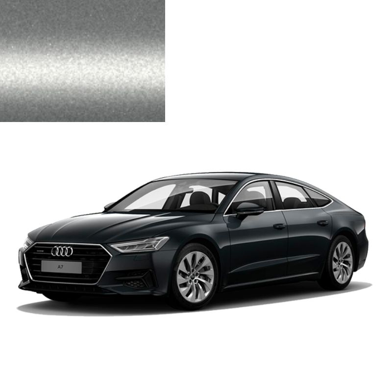 Краска по коду металлик Серебристая Kristallsilber LY7T для автомобилей Audi Краска по коду металлик Серебристая Kristallsilber LY7T для автомобилей Audi