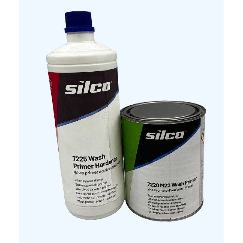 Грунт антикоррозийный Wash Primer Silco 1л + отв. 1л