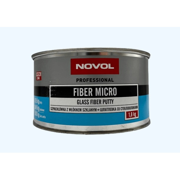 Шпатлевка со стекловолокном NOVOL FIBER MICRO 1,8кг