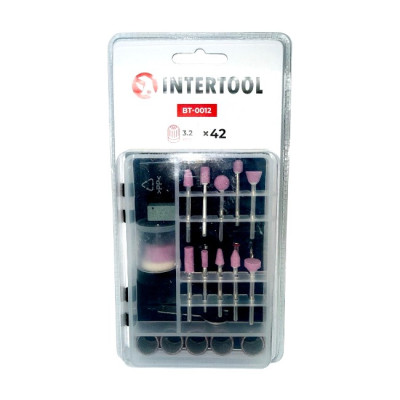 Комплект аксессуаров для гравера WT-0516 и DT-0517 42 шт. INTERTOOL BT-0012