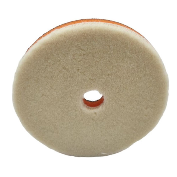 Полировальный круг ZviZZer Detailing Pad Thermo Velour Wool Pad 130/15/130мм (беж)