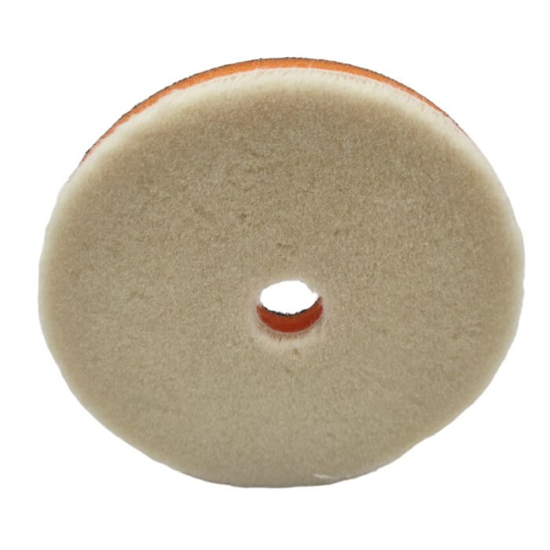 Полировальный круг ZviZZer Detailing Pad Thermo Velour Wool Pad 130/15/130мм (беж)