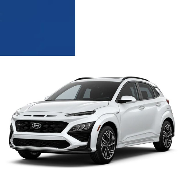 Краска по коду акриловая синяя QE TEAL BLUE для автомобилей Hyundai
