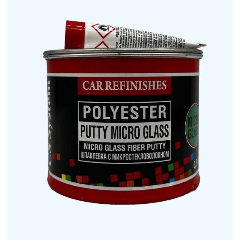 Шпаклівки зі скловолокном 0,5 кг CS System Micro Glass м'яка (3мм) Шпаклівки зі скловолокном 0,5 кг CS System Micro Glass м'яка (3мм)