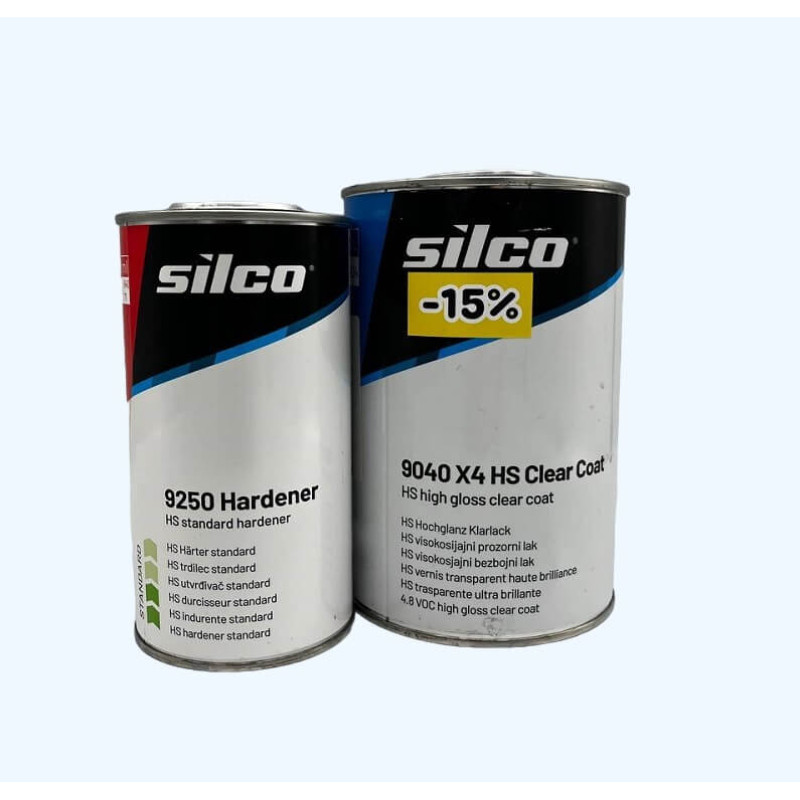 Прозрачный лак 1л+ отвердитель 0,5л Silco (арт. 9040-1/9250-0,5)