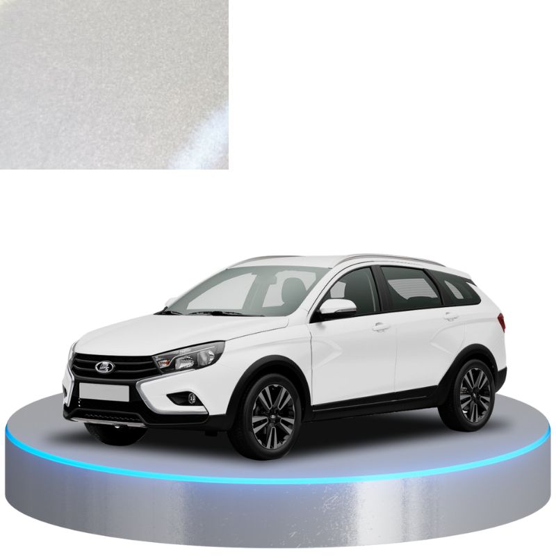 Краска по коду металлик серебристая 690 СНЕЖНАЯ КОРОЛЕВА для автомобилей Lada Краска по коду металлик серебристая 690 СНЕЖНАЯ КОРОЛЕВА для автомобилей Lada