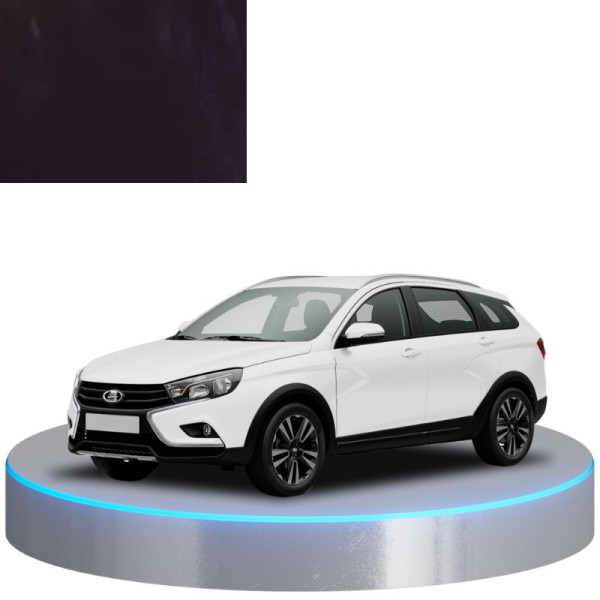 Краска по коду металлик фиолетовая 107 AUBERGINE, Баклажан для автомобилей Lada