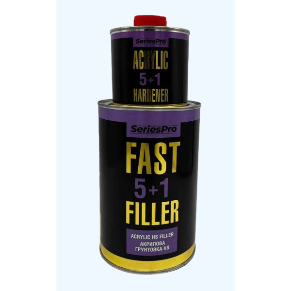 Грунт акриловый серый 1л CS System SeriesPro FastFiller 5+1 с отв. CS System SeriesPro Hardener 0.2л