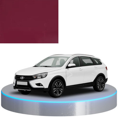 Краска по коду металлик красная 180 GRANAT, Гранат для автомобилей Lada