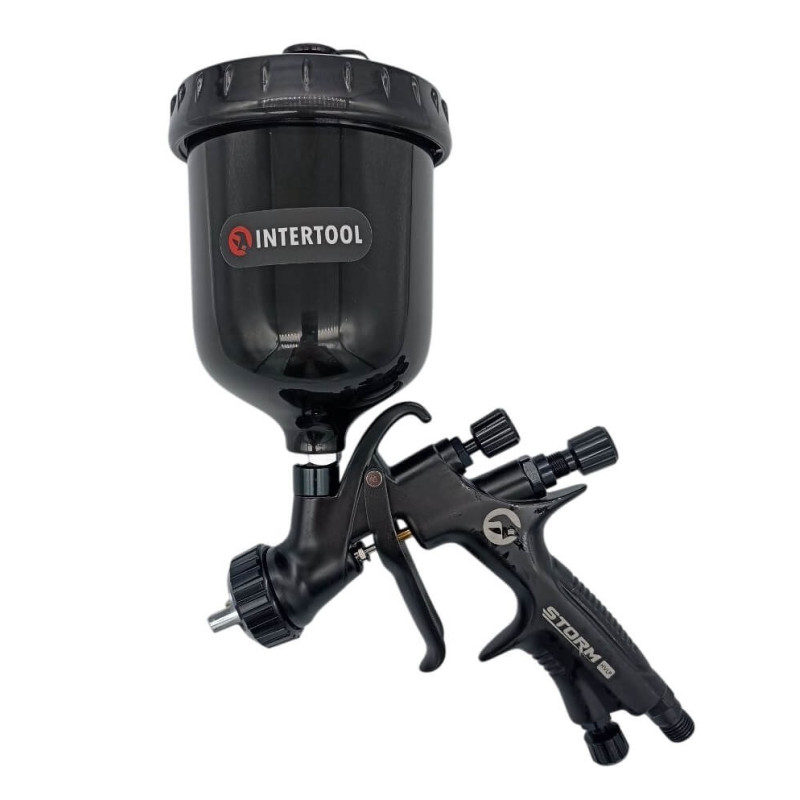 Пистолет покрасочный BLACK M-DIAMOND INTERTOOL HVLP PT-0168 1.8мм Пистолет покрасочный BLACK M-DIAMOND INTERTOOL HVLP PT-0168 1.8мм