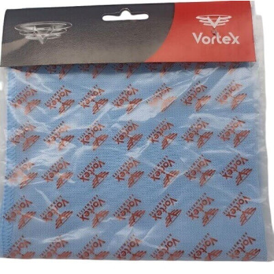 Салфетка микрофибра для стекла 35х35 см VORTEX голубая