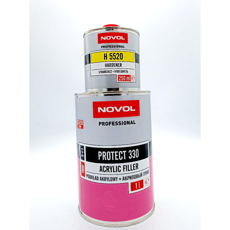 Грунт акриловий чорний (1л.+відп.0,25л.) NOVOL PROTECT 330 5+1 (арт. 37341)
