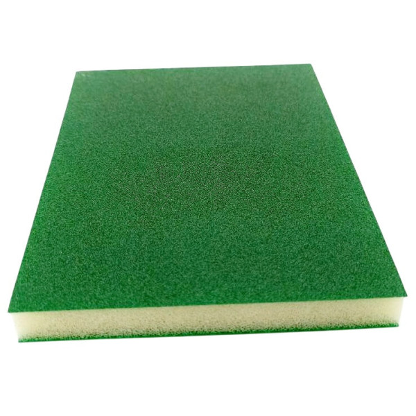 Абразивная губка Doubleflex SOFT PADS GREEN 123x98x13мм KOVAX ULTRAFINE (зеленая)