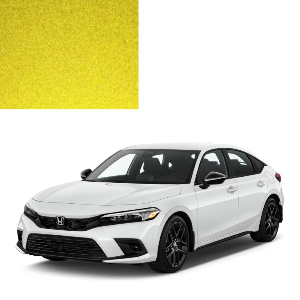 Краска по коду металлик желтая Y57M SUNBURST YELLOW для автомобилей Honda
