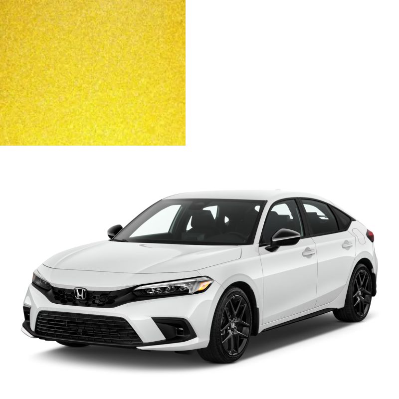 Краска по коду металлик желтая Y62P CORONA GOLD для автомобилей Honda Краска по коду металлик желтая Y62P CORONA GOLD для автомобилей Honda
