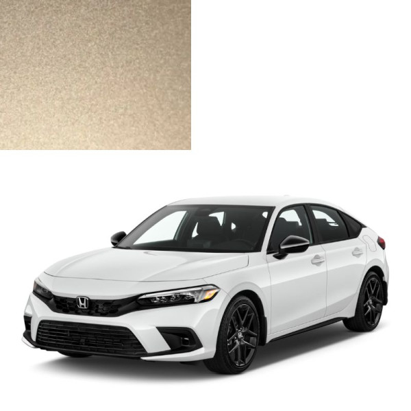 Краска по коду металлик бежевая YR524M GOLDEN SILVER для автомобилей Honda