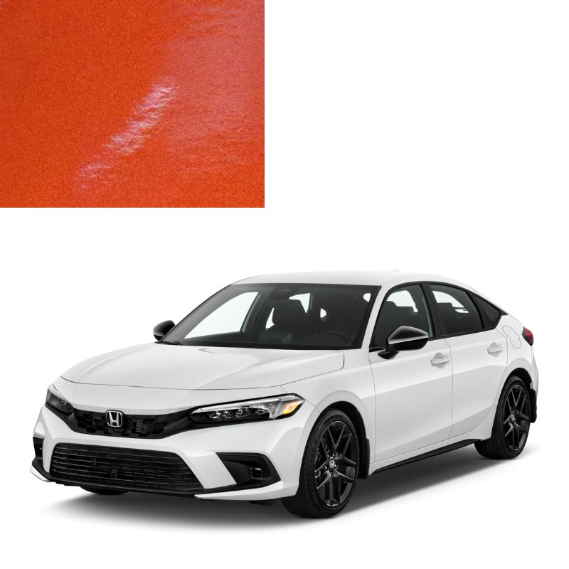 Краска по коду металлик оранжевая YR579M CITRUS FIRE для автомобилей Honda Краска по коду металлик оранжевая YR579M CITRUS FIRE для автомобилей Honda